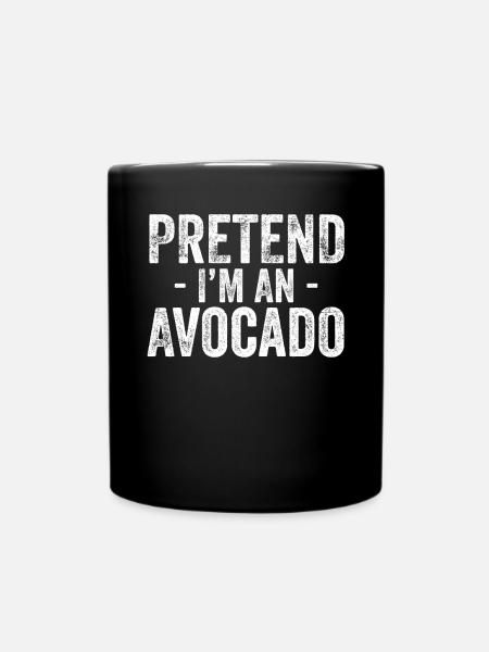 Avocado - Tasse einfarbig - Schwarz