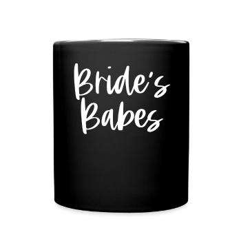 Hen bachelorette party bride - Full Colour Mug - black - Front