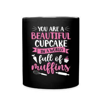 Baker Bakeries Baked Goods Baking Gift - Full Colour Mug - black - Front