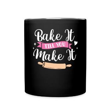 Baker Bakeries Baked Goods Baking Gift - Full Colour Mug - black - Front