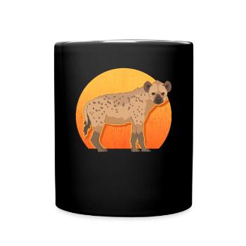 Hyène Hyène Cadeau Hyène Tachetée - Mug uni - noir - Devant