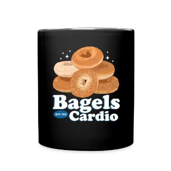 Bagel Beigel Bagol Pain Cadeau - Mug uni - noir - Devant