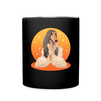 Afghan Greyhound Dog Dog Owner Gift - Full Colour Mug - black - Front