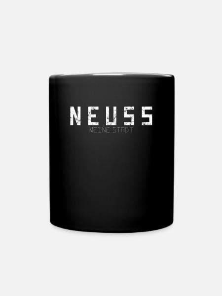 Neuss Meine Stadt - Tasse einfarbig - Schwarz