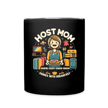 Mère d’accueil Étudiant d’échange Famille d’accueil Parent d’accueil - Mug uni - noir - Devant