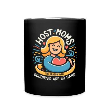 Mère d’accueil Étudiant d’échange Famille d’accueil Parent d’accueil - Mug uni - noir - Devant