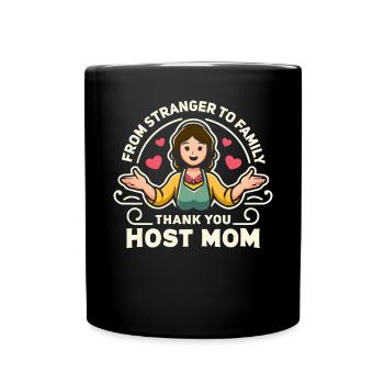 Mère d’accueil Étudiant d’échange Famille d’accueil Parent d’accueil - Mug uni - noir - Devant