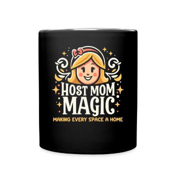 Mère d’accueil Étudiant d’échange Famille d’accueil Parent d’accueil - Mug uni - noir - Devant