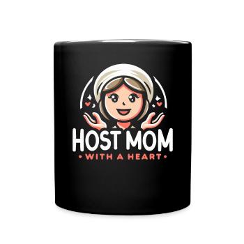 Mère d’accueil Étudiant d’échange Famille d’accueil Parent d’accueil - Mug uni - noir - Devant