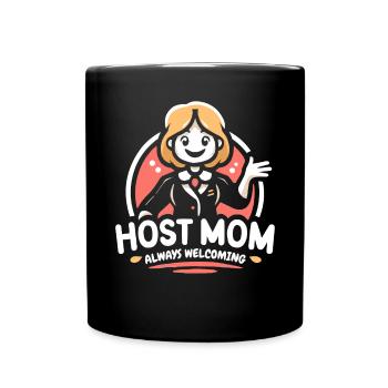 Mère d’accueil Étudiant d’échange Famille d’accueil Parent d’accueil - Mug uni - noir - Devant