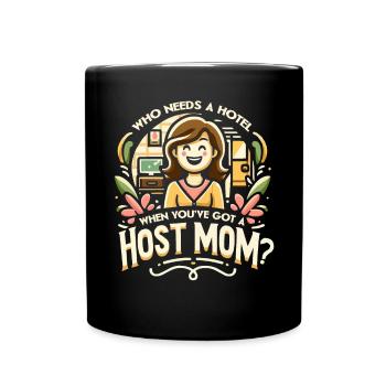 Mère d’accueil Étudiant d’échange Famille d’accueil Parent d’accueil - Mug uni - noir - Devant