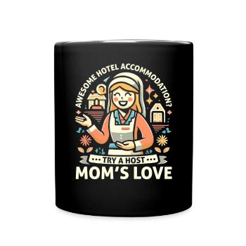 Host Mom Exchange Student Host Family Host Parent - Full Colour Mug - black - Front