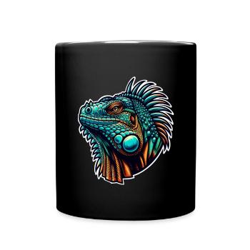 Iguana - Full Colour Mug - black - Front
