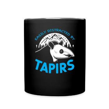 Tapir de montagne Animal Gardien de zoo Amoureux du tapir - Mug uni - noir - Devant