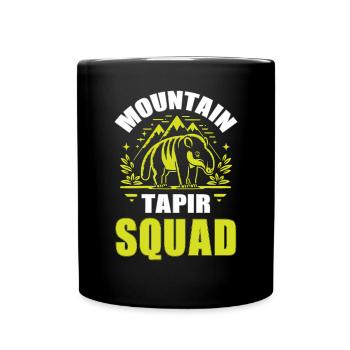 Tapir de montagne Animal Gardien de zoo Amoureux du tapir - Mug uni - noir - Devant