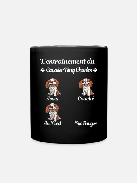 Carte humoristique pour l'éducation canine - Mug uni - noir