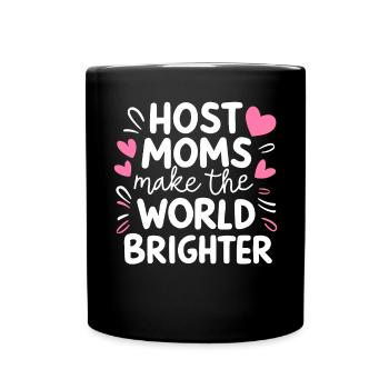 Mère d’accueil Étudiant d’échange Famille d’accueil Parent d’accueil - Mug uni - noir - Devant