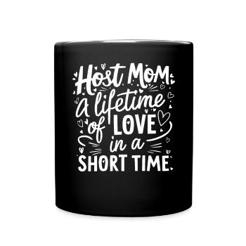 Mère d’accueil Étudiant d’échange Famille d’accueil Parent d’accueil - Mug uni - noir - Devant