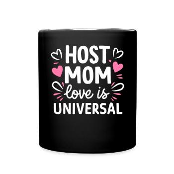 Mère d’accueil Étudiant d’échange Famille d’accueil Parent d’accueil - Mug uni - noir - Devant