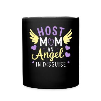 Mère d’accueil Étudiant d’échange Famille d’accueil Parent d’accueil - Mug uni - noir - Devant