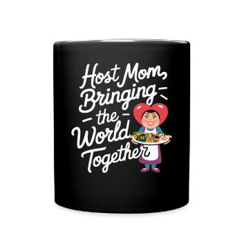 Mère d’accueil Étudiant d’échange Famille d’accueil Parent d’accueil - Mug uni - noir - Devant