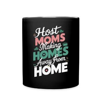 Mère d’accueil Étudiant d’échange Famille d’accueil Parent d’accueil - Mug uni - noir - Devant