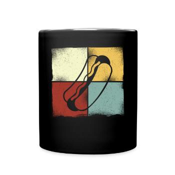 Hot Dog Adulte Vintage Rétro - Mug uni - noir - Devant