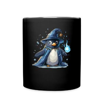Pingouin Sorcier Kawaii Pingouin Mignon - Mug uni - noir - Devant