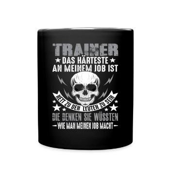 Trainer - Tasse einfarbig - Schwarz - Vorne
