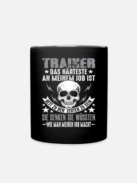 Trainer - Tasse einfarbig - Schwarz