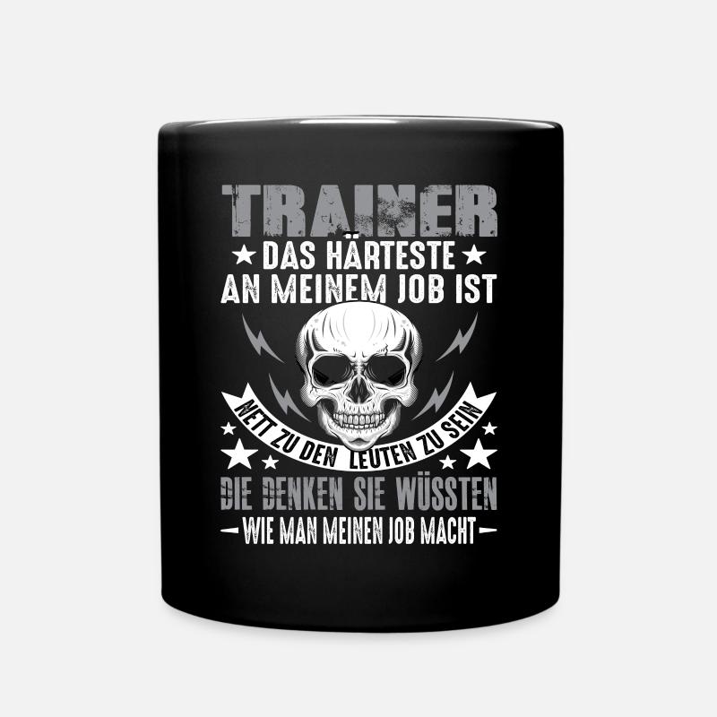 Trainer - Tasse einfarbig - Schwarz
