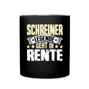 Carpenter legend retires - Full Colour Mug - black - Front
