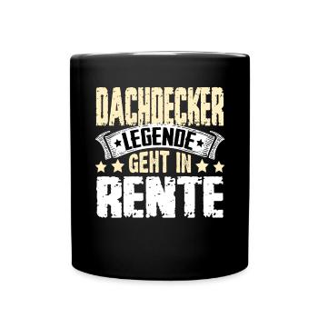 Roofing legend retires - Full Colour Mug - black - Front