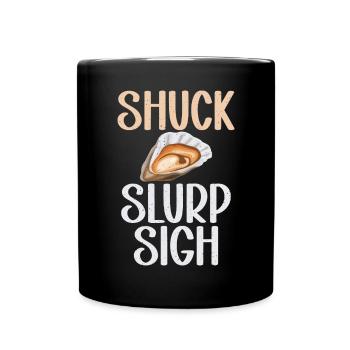 Oyster Gifts - Tasse einfarbig - Schwarz - Vorne