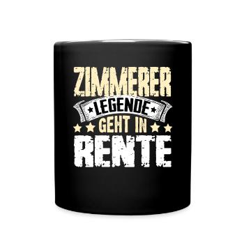 Carpenter legend retires - Full Colour Mug - black - Front
