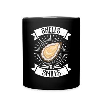 Oyster Gifts - Tasse einfarbig - Schwarz - Vorne