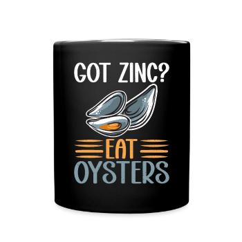 Oyster Gifts - Tasse einfarbig - Schwarz - Vorne