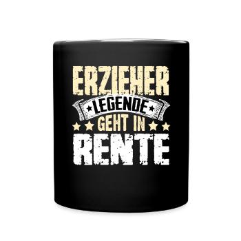 Educator legend retires - Full Colour Mug - black - Front