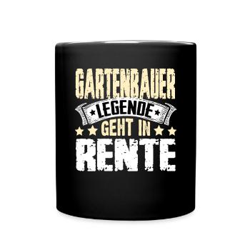 Horticulturist legend retires - Full Colour Mug - black - Front
