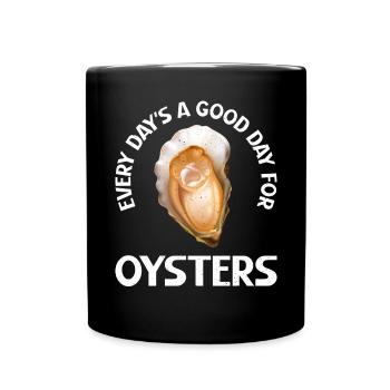 Oyster Gifts - Tasse einfarbig - Schwarz - Vorne