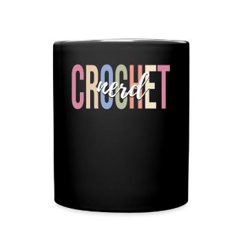 Crochet Tricot Yarn Lover - Mug uni - noir - Devant