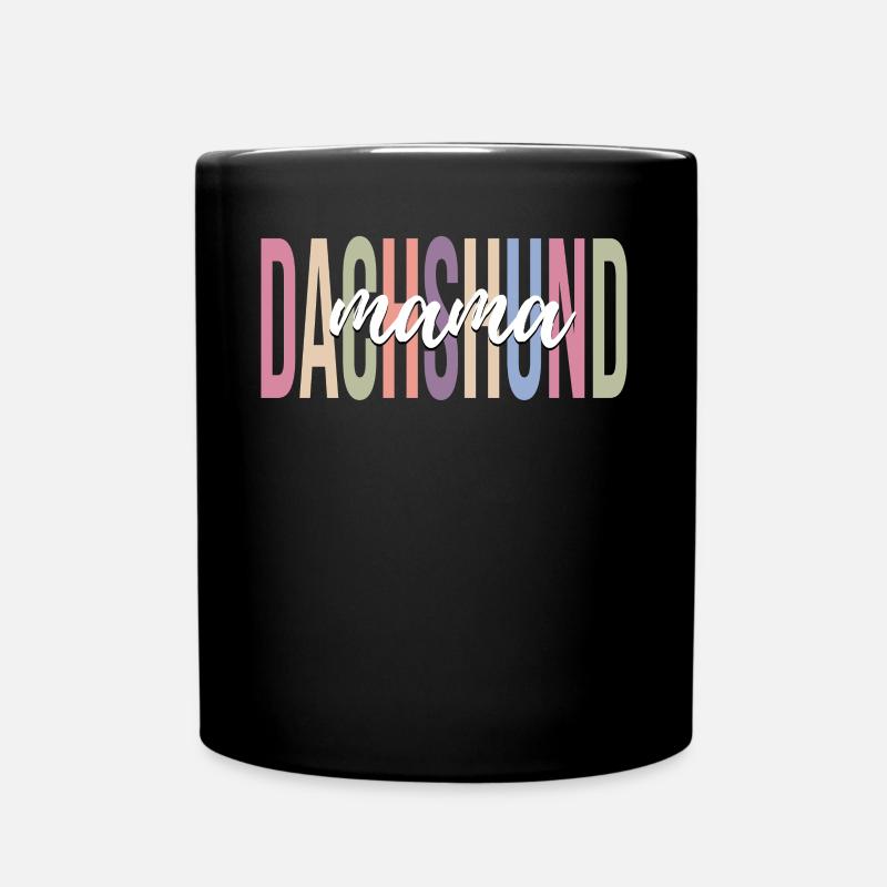 Teckel Maman Chien Maman Amoureux des chiens - Mug uni - noir