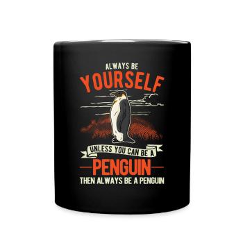 Soyez toujours vous-même Pingouin Pingouin - Mug uni - noir - Devant