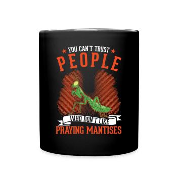Cadeau mante mante mante mante mante - Mug uni - noir - Devant