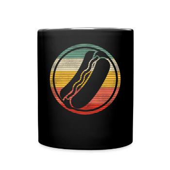 Hot Dog Adulte Rétro Vintage - Mug uni - noir - Devant
