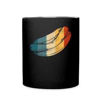 Hot Dog Adulte Vintage Rétro - Mug uni - noir - Devant