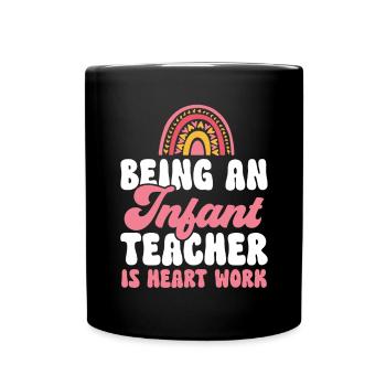 Enseignante de maternelle Éducatrice de centre de garde - Mug uni - noir - Devant