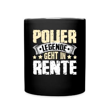 La légende du contremaître prend sa retraite - Mug uni - noir - Devant