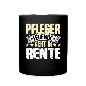 Nurse legend retires - Full Colour Mug - black - Front