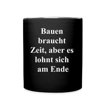 Construction Worker Gift - Full Colour Mug - black - Front